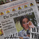 An arrangement of UK daily newspapers photographed as an illustration on March 9, 2021.